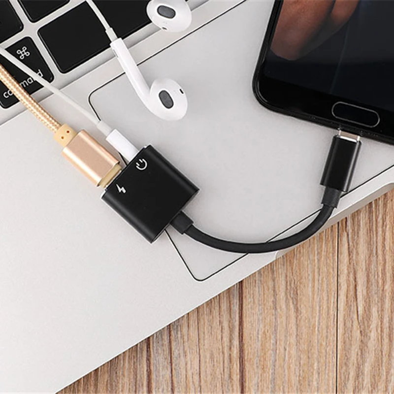 Type C Adapter Aux Audio Adapter USB Type C to 3.5mm Earphone Jack Adapter For Xiaomi Mi 6 Huawei without 3.5 jack - ANKUX Tech Co., Ltd