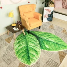 Зеленый коврик с листьями для гостиной мягкий напольный коврик для спальни ковер большой ковер для ванной комнаты кухонный ковер для детской комнаты салон tapete