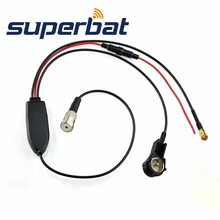 Superbat FM/AM к DAB/FM/AM Автомобильная Радио Антенна ISO разъемы конвертер/сплиттер/усилитель для Kenwood DAB