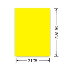 28,5*21CMA4 желтый пустой поп баннер рукописная реклама Улучшенная бумага из медной пластины плакат