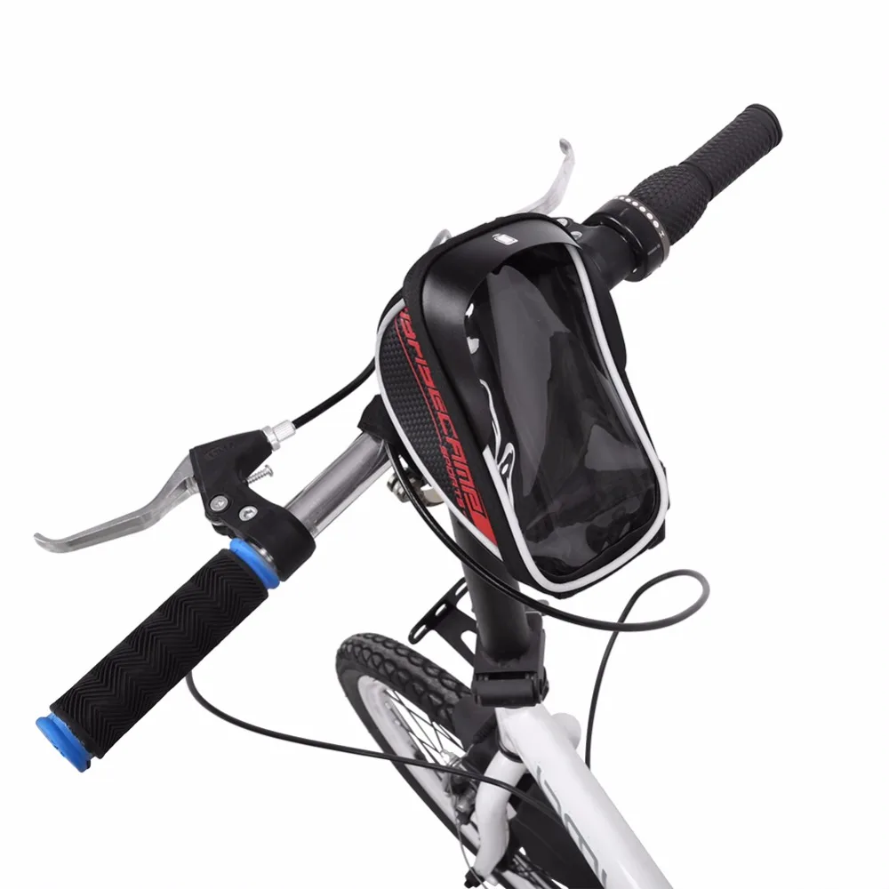 PU Waterproof Road Bicycle Bike Front Bag Mountain Bike Phone Touch