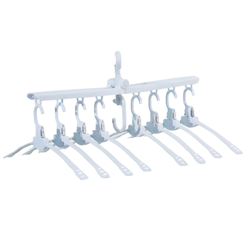 

8 in 1 Folding Hangers 360 Degree Rotating Space Saving Hanger Magic Clothes Hanging Drying Rack Closet Organizer