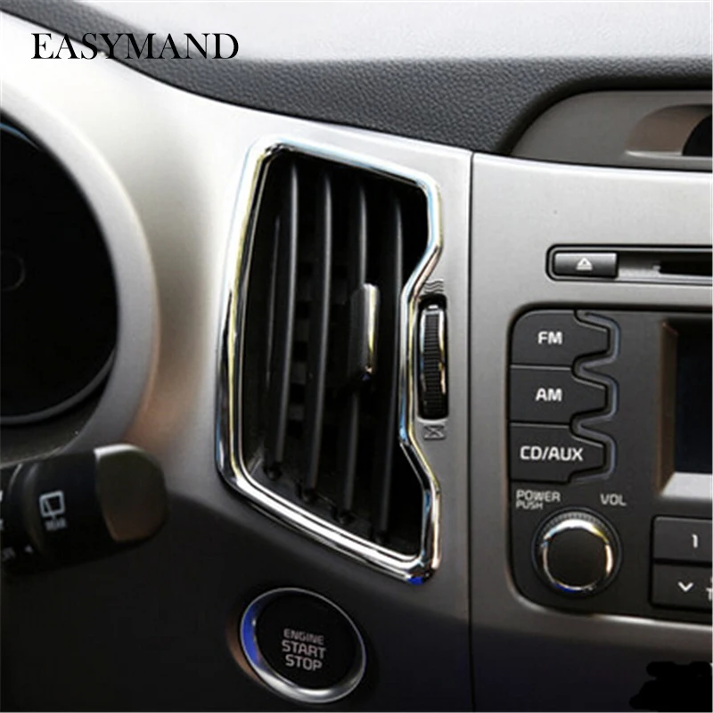 

6pcs Kit Fit for Kia Sportage R 2011 2012 2013 2014 2015 Car Styling Outlet Decorative ABS Chrome Trim Auto Accessories