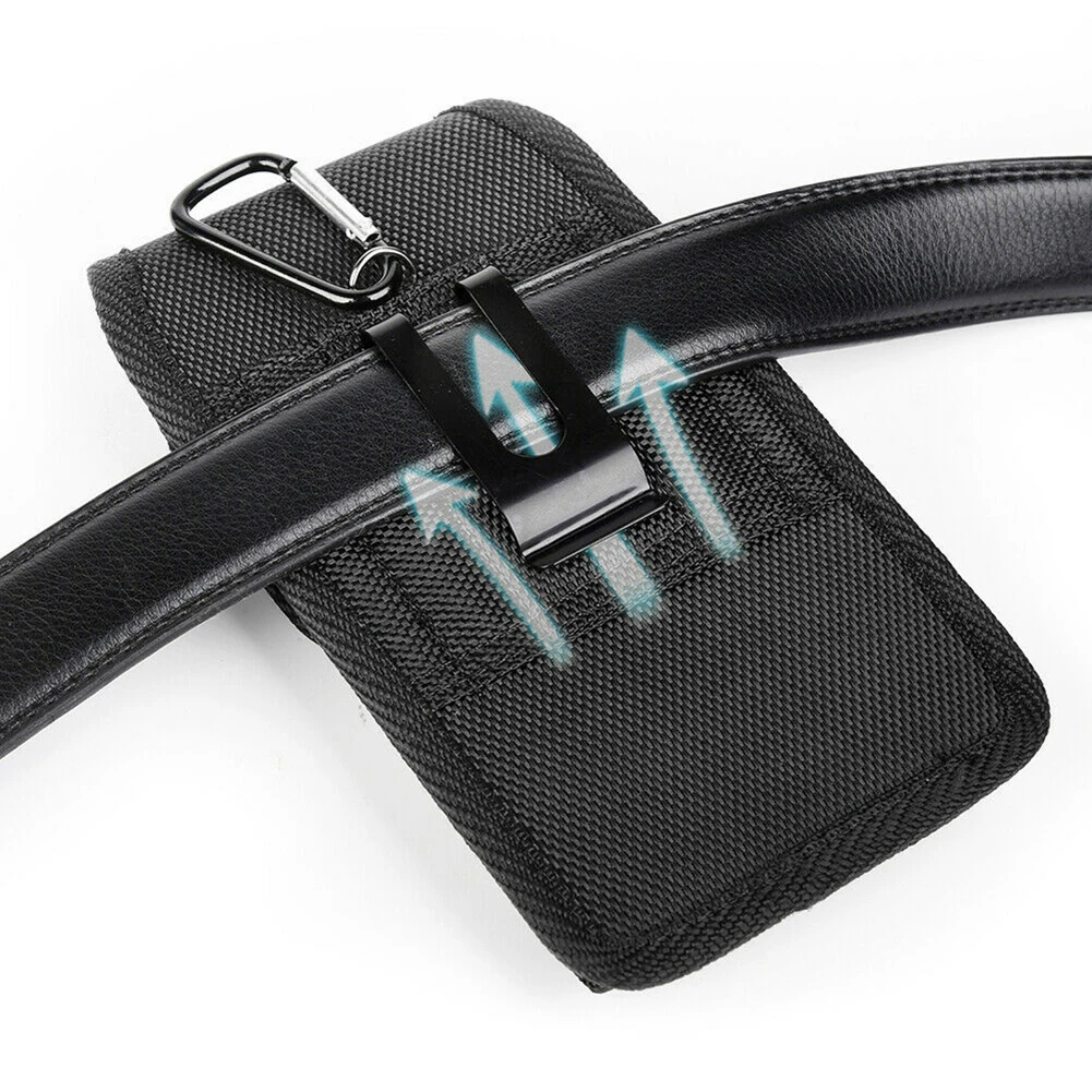 Bolsa de cintura do telefone móvel 5.31-saco de cinto de 6.88 polegadas para iphone samsung huawei gancho coldre de argola bolsa de telefone caso de capa de bolsa de cintura