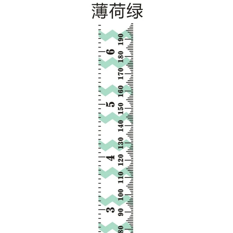 Деревянная настенная подвесная детская Таблица роста, измерительная линейка высоты, Настенная Наклейка для детской комнаты, скандинавского декора, 20x200 см - Цвет: Темный хаки