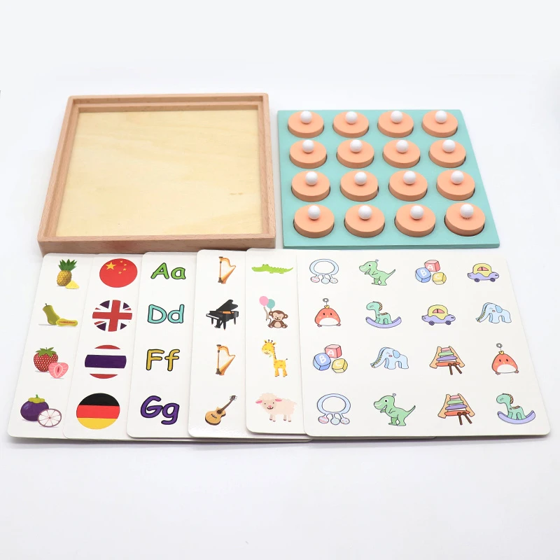 

BBK Kids Wooden Memory game Match Chess Game Children Early Educational 3D Puzz es Family Party Casual Game Puzz les boys