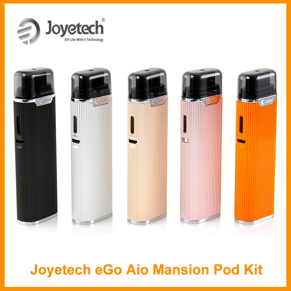 

Russian Warehouse Original Joyetech eGo AIO Mansion Pod System Kit With 2ml Pod Cartridge Built in 1300mAh Battery E-Cig