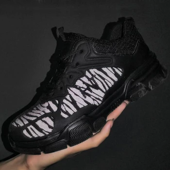 

Men Steel Toe Cap Safety Work Shoes Lightweight Breathable Reflective Casual Sneaker Prevent Piercing Protective Boots Bright