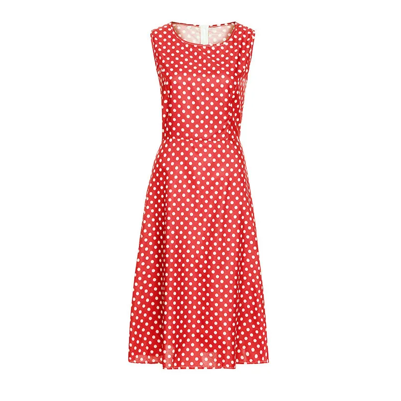 2018 Dot Sleeveless Vintage Z Dress Tops Long Sleeve Solid Dress Autumn Summe Women Button Down Vestido De Festa 40OC113 - 
