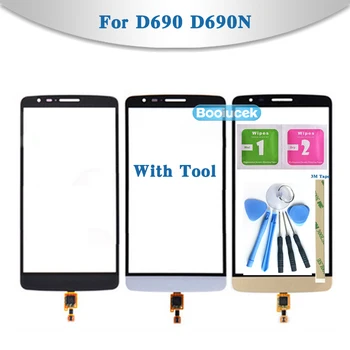 

high Quality 5.5" For LG G3 Stylus D690N D690 Touch Screen Digitizer Sensor Front Glass Lens Panel Black White Gold Replacement