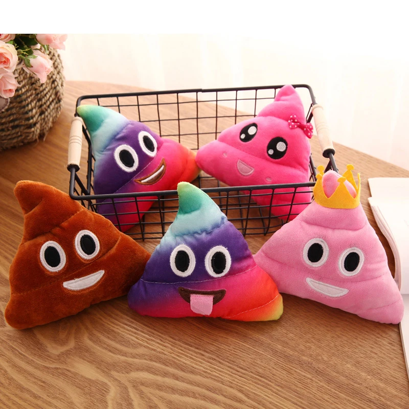 

Creative Cute Emoji Poop Shits Plush Toy Pillows Soft Cushion Home Living Decor Cartoon Doll Decorative Pillows For Bed Sofa Car
