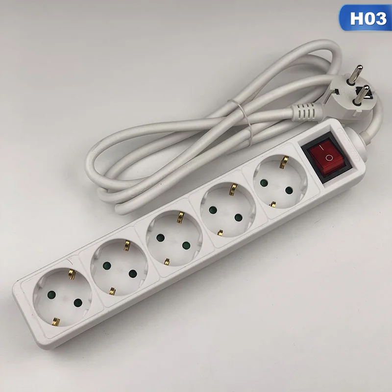 Умная розетка управление дома Multi-function power Strip пористая Клеммная плата - Цвет: H03 for EU