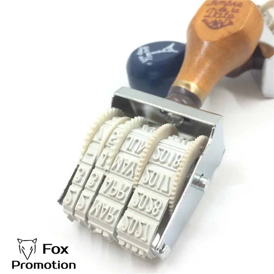 Buy Retro Vintage Plastic Rolling Stamp Month Date DIY