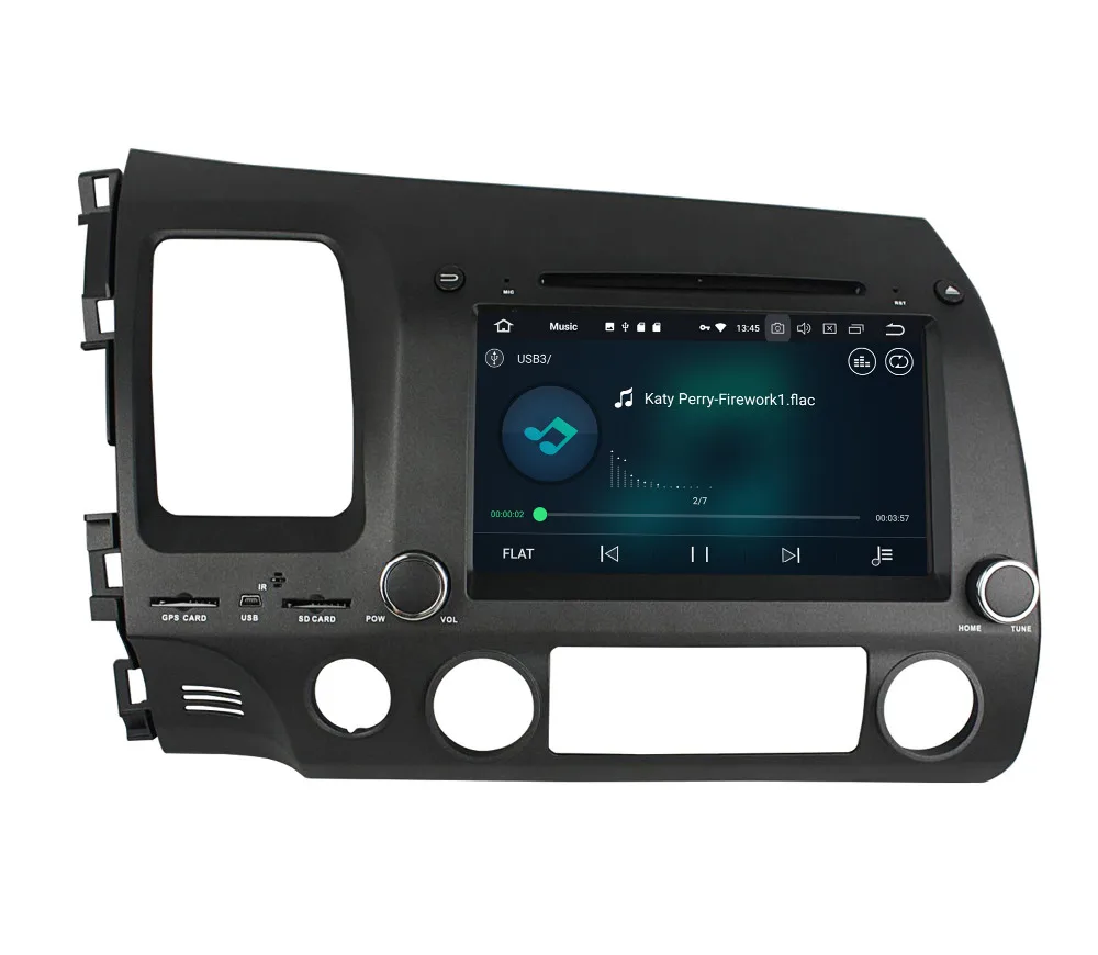 Top Octa core 4G RAM Android 8.0 Car DVD Player For Honda Civic 2006 2007 2008 2009 2010 2011 Car Radio GPS Navigation Wifi 4G 3