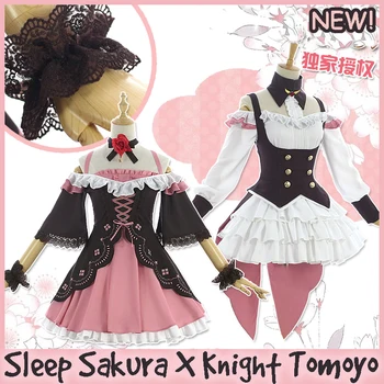 

[Stock] Anime Cardcaptor Sakura Sleep Beauty Tomoyo Knight Lolita Dress Halloween Cosplay costume S-XL New 2017 free shippin