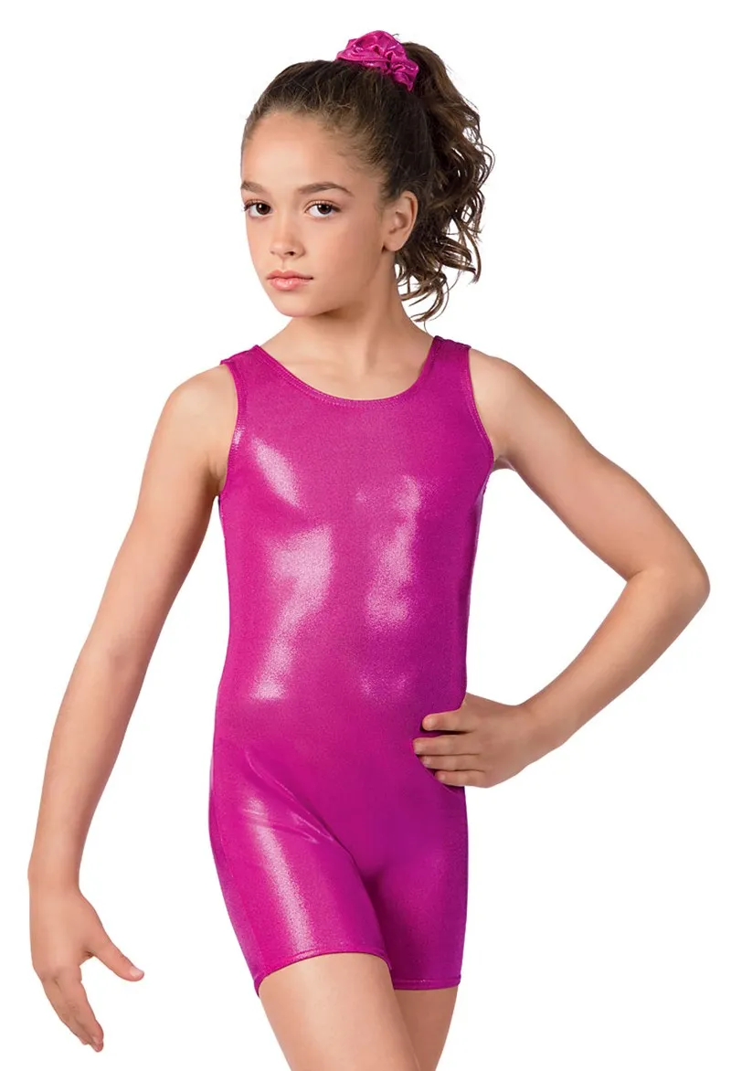 Child-Spandex-Tank-Biketards-Metallic-Girls-Gymnastics-Unitard-Shorty-Boys-Silver-Shiny-Dance-Leotards-Short-Toddler
