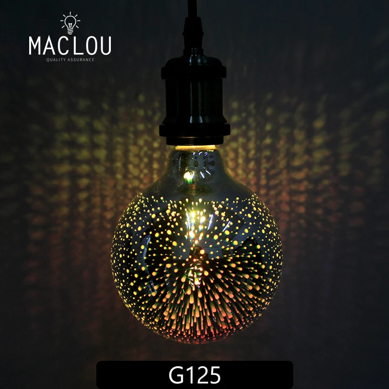 3D retro Vintage Edison la luz de la noche llevó la bombilla de la lámpara 220 V G95 Lampara ampolla lampada estrella de Navidad iluminación de decoración 3D retro Vintage Edison la luz de la noche llevó la bombilla de la lámpara 220 V G95 Lampara ampolla lampada estrella de Navidad iluminación de decoración