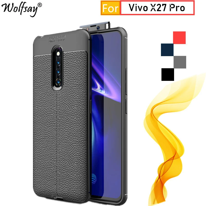 Vivo X27 Pro Чехол V1836A 6 7 &quotмодные резиновые корпуса ударопрочный бампер силиконовый
