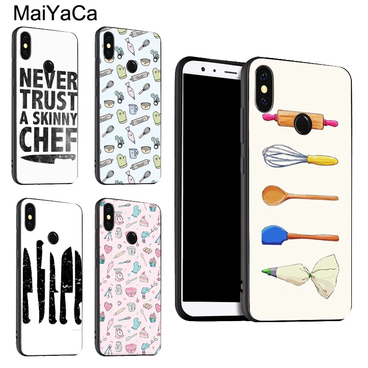 Посуда для выпечки повара POCO X3 F2 чехол Red mi Note 9 Pro 8 7 8T 9S 9A 9C Mi 10 Lite 9T A3 Coque|Бамперы| |