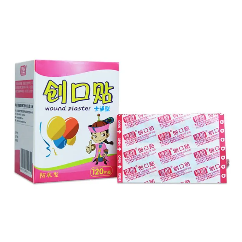 120 Pcs/box Cartoon Band-aid Cute Mini Children Breathable Waterproof Bandage ok Bandages Hemostatic Patch