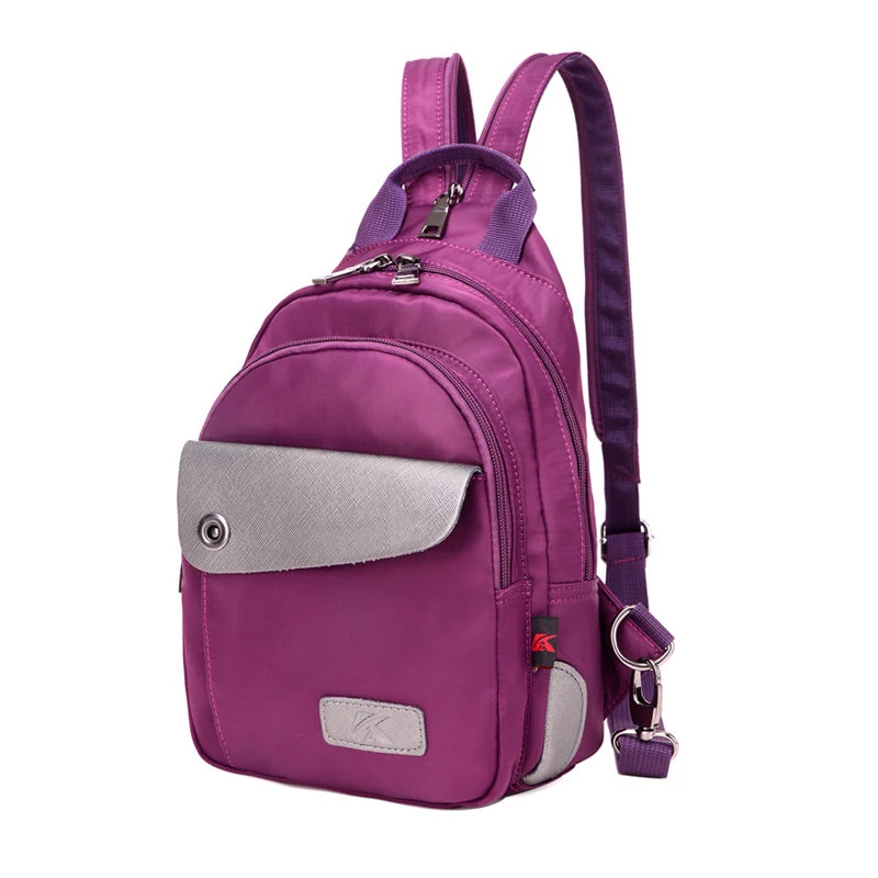 

New Fashion Ladies Backpack Waterproof Oxford Dual-purpose Small Bag Women Lightweight Clasy Travel Bag Casual Chest Pack