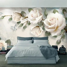 Современные 3D обои ручная роспись маслом цветочный евро фон настенные украшения фрески papel де parede обои beibehang