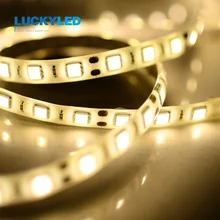 LUCKYLED Led strip Waterproof IP45 3528 5050 SMD 60LED/M DC12V Flexible LED Light white warm white green red blue yellow 5m/roll