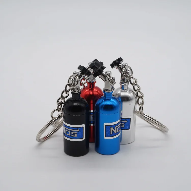 

DHL 100PCS Turbo Keychain Mini Nitrous Oxide Bottle Keyring Stash Pill Box Storage