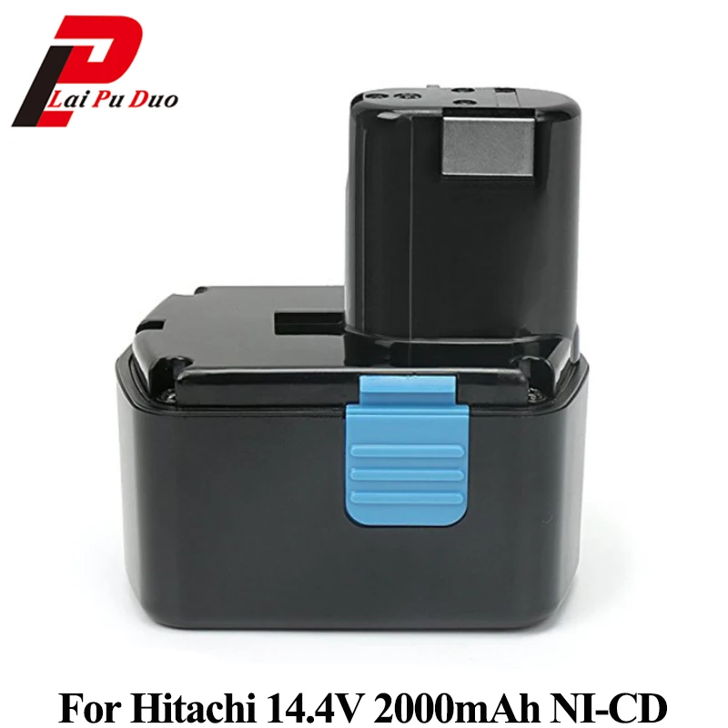

Power Tool Battery for Hitachi 14.4V 2000mAh NI-CD Rechargeable for EB1414S EB1412S, EB1414, EB1414L, EB1414S, CJ14DL, DH14DL