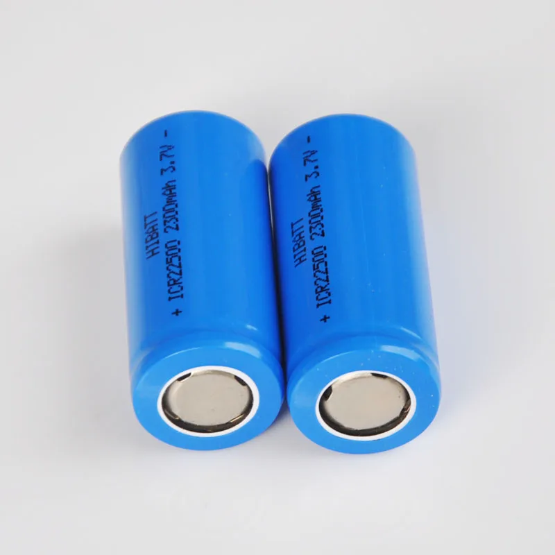 

2-5PCS 3.7v rechargeable lithium ion battery 22500 li-ion cell 2300MAH ICR 22500 batterias for flashlight torch digital speaker