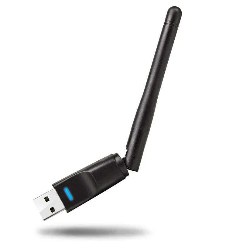 Портативный Ralink RT5370 150M USB 2,0 WiFi беспроводной сетевой аудио адаптер USB адаптер карта 802,11 b/g/n с поворотная антенна O3