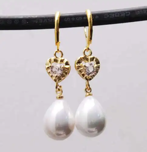 Бесплатная доставка 12X16 мм белые жемчужные Висячие серьги +|earings|earrings 14kearring chandelier |