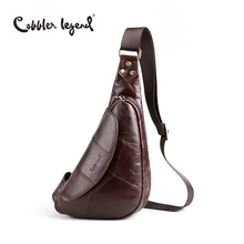 Cobbler Legend 2017 Genuine Leather Casual Cowhide Chest Pack Large England Style Men Mobile Bag Men’s Messenger Bags 1205086-1