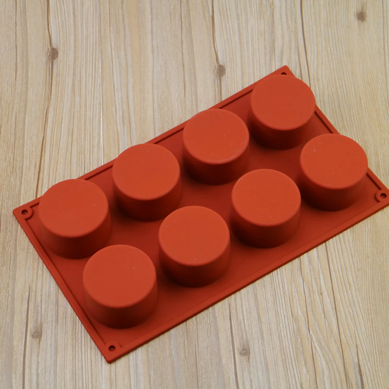 FILBAKE Creative Red 8 Round Cup Cake Mould Sweet Food Bakery Baking Cookie Cake Moulds Kitchen Dessert Tool New Style 2019