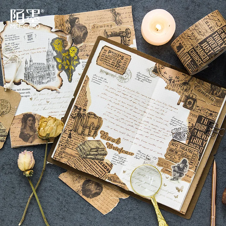 Vintage Tiffany S Poems Newspaper Stub Map Kraft Paper Decoration Washi Tape Diy Planner Diary Scrapbooking Masking Tape Escolar Buy At The Price Of 2 99 In Aliexpress Com Imall Com