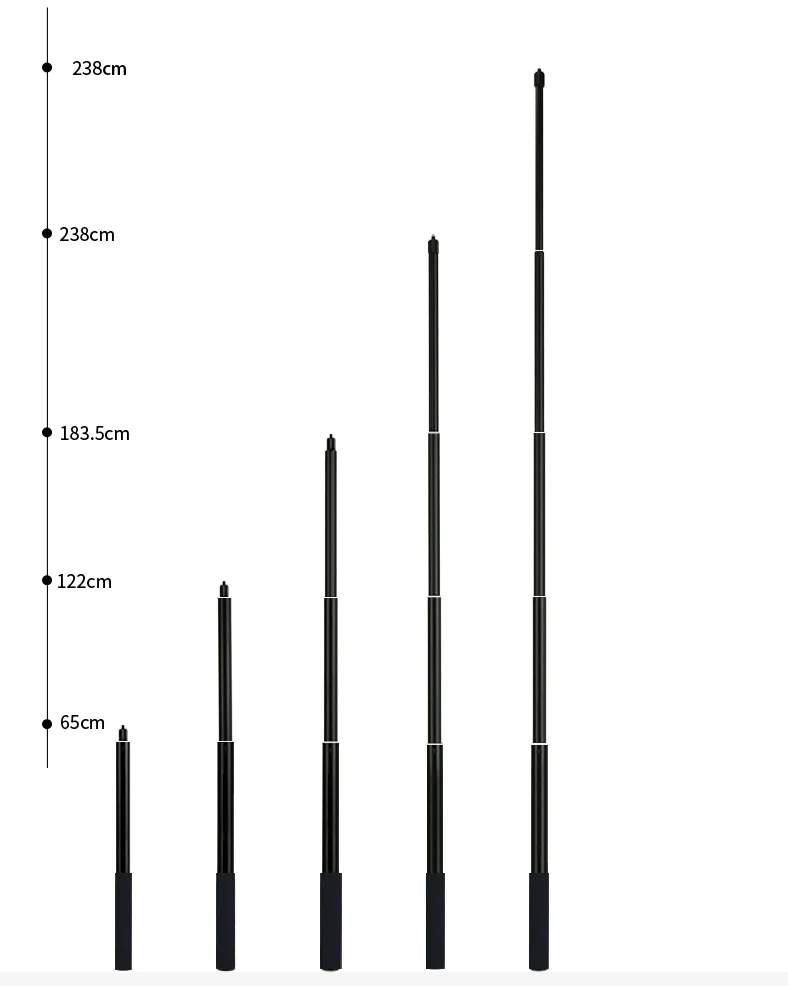 Монопод для селфи 3 м из алюминиевого сплава для Insta360 One X/DJI OSMO Action/Pocket/Gopro Hero 7 6 5 Sjcam аксессуары для камеры