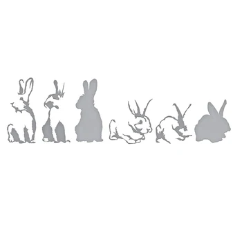

Easter Rabbits Sketch Metal Cutting Dies New 2019 Scrapbooking Decoration Crafts Supplies Dies for Albums Greeting Cards Making