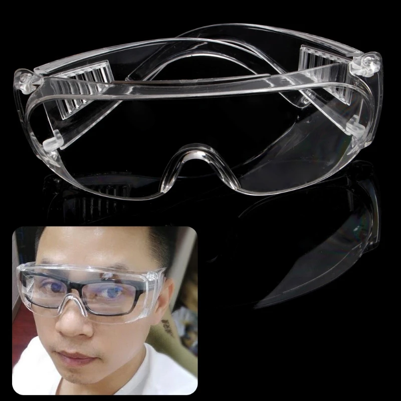 

Clear Vented Safety Goggles Eye Protection Protective Lab Anti Fog Glasses Welding mask