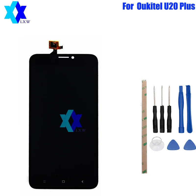 For Original Oukitel U20 Plus LCD Display+Touch Screen Panel Digital Replacement Parts Assembly