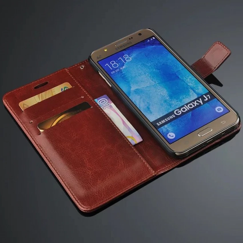 

Case For Samsung J7 Luxury Retro Wallet Stand Flip Leather Case Cover For Samsung Galaxy J7 J700F J700M J700H Leather Case Cover