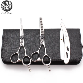 

Suit Z9015 6" 17.5cm 440C Purple Dragon Hairdresser's Scissors Thinning Scissors Cutting Shears Barber Makas Salon Hair Scissors
