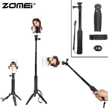Zomei Handheld Mini Foldable Tripod 2 in 1 Monopod Selfie Stick Bluetooth Wireless Remote Control Shutter for Android & Iphone цена Zomei Handheld Mini Foldable Tripod 2 in 1 Monopod Selfie Stick Bluetooth Wireless Remote Control Shutter for Android & Iphone цены онлайн