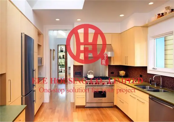Индивидуальная Современная ламинированная полированная древесина Цветной Кухонный шкаф с превосходным дизайном и качеством MOQ 1 набор и