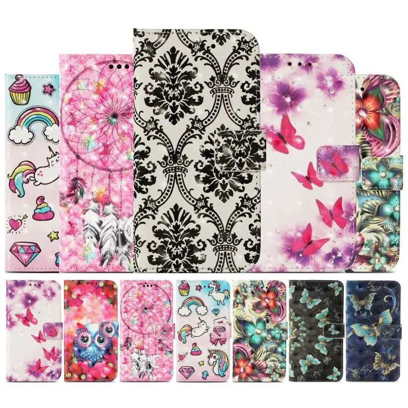 

Luxury Leather Wallet Case For LG K8 2018 K10 2018 K30 G3 Mini Phone Cover Bag Magnet Card Holder Flip Coque New Arrival P03Z