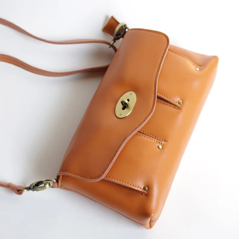 

Vintage Style Women Shoulder Bag Simply Design Geniune Leather Lady Crossbody Bag Girls Small Fashion Messenger Bag Bolsa