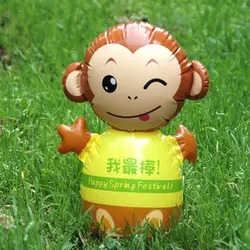 Год обезьяны мультфильм "Дарума" Надувные игрушки ребенка родитель-ребенок интерактивные Животные ПВХ> 3 лет подарки для детей