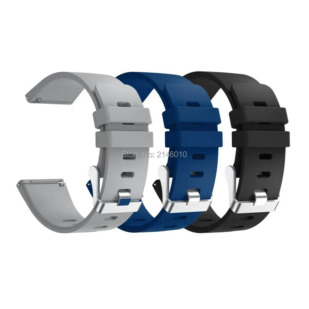 3 Pack Rubber Replacement Watch Band for Fitbit Versa Multi colors