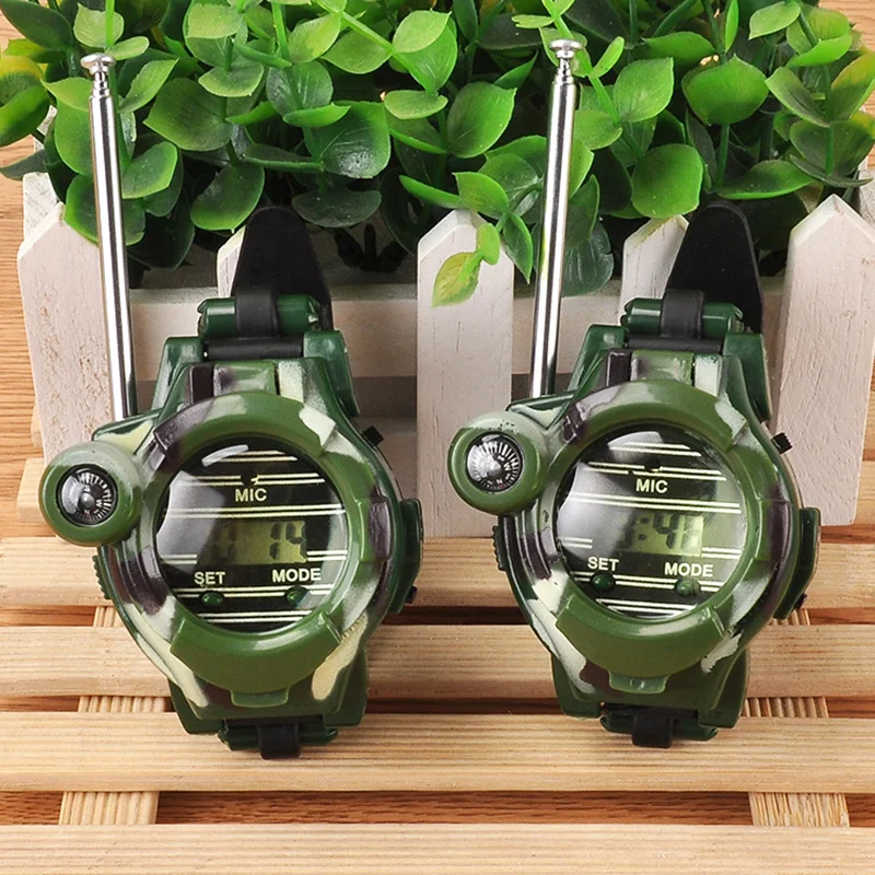 Electronic Toys Interphones 2pcs Watch Ear Tools Walkie Talkie Toy Interphone Intercom Children Kid