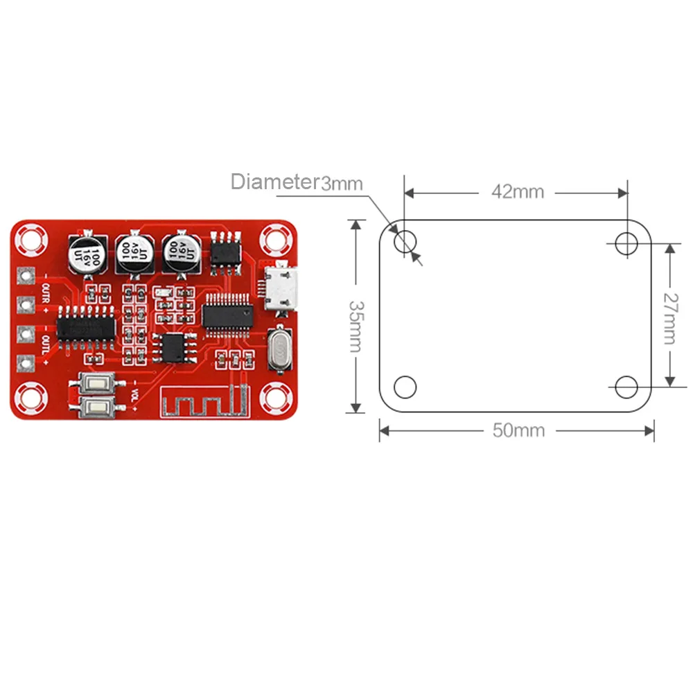 AIYIMA 2*5 Вт Bluetooth усилитель аудиоплата стерео декодер 4 2 ресивер без потери качества