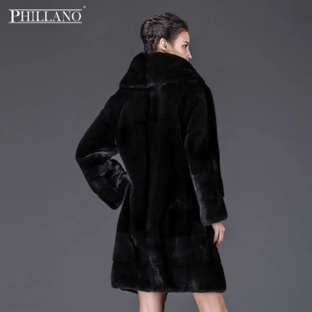 Продажа 2016 PHILLANO Зимнее Пальто для Женщин Высокого Качества Норки Скандинавия